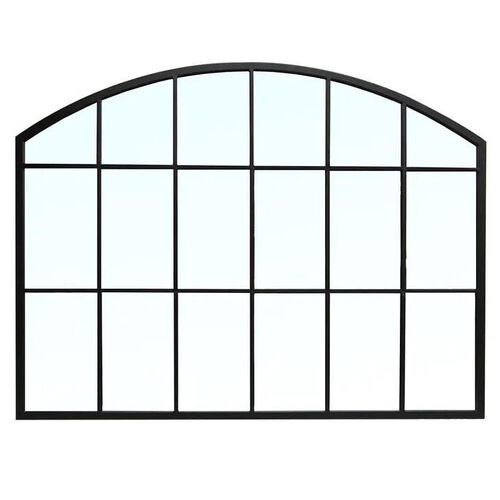 French Country Mantle Arch Grid Mirror